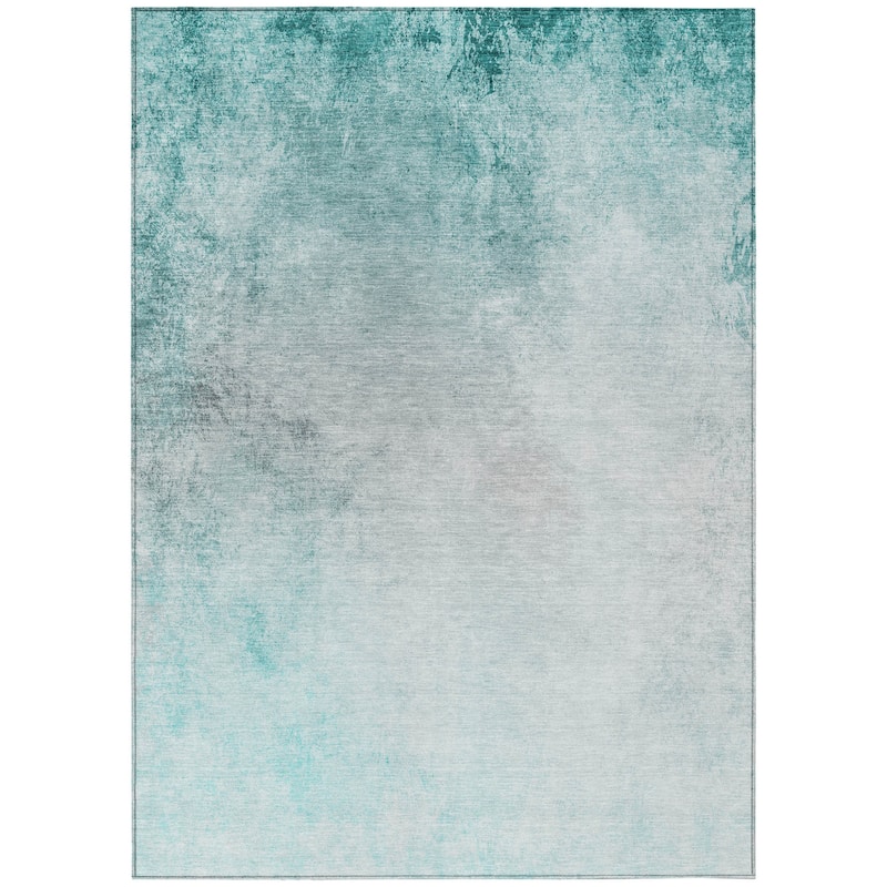 HomeRoots Ombre Transitional Rectangle Outdoor Rug