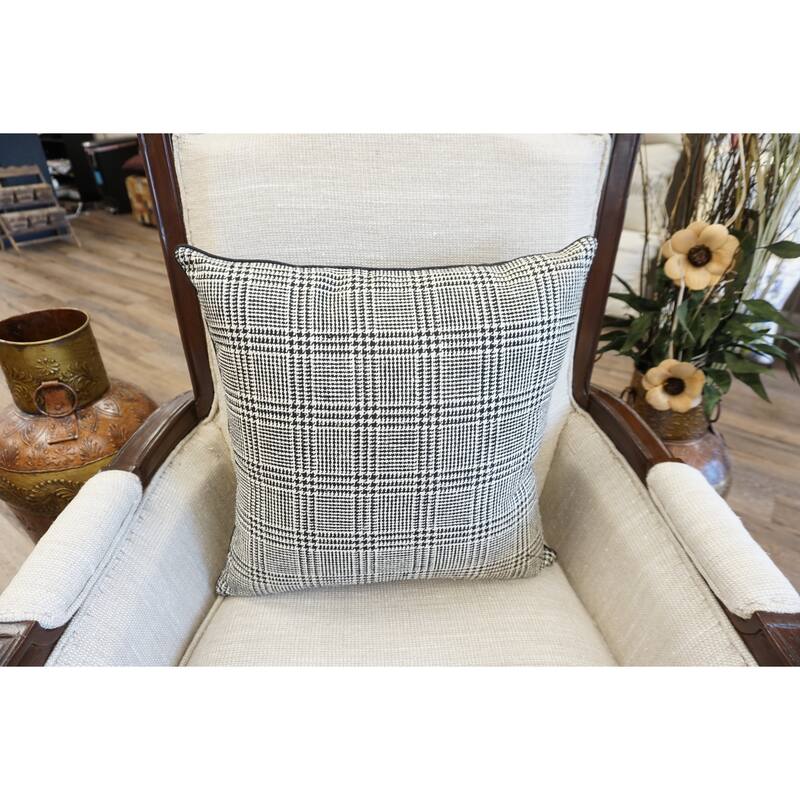 Home&Manor Fairfax Vintage Raw Silk Pillow 18"