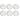 Abode Homewares Coastal Reactive NewWave Melamine Dinner Plate - White - 10.5" - Set of 6