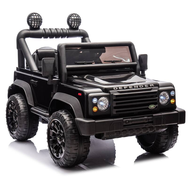 24V Kids Ride On Car W/Parents Control, 2wd, Four-wheel suspension, Bluetooth, Music - Black