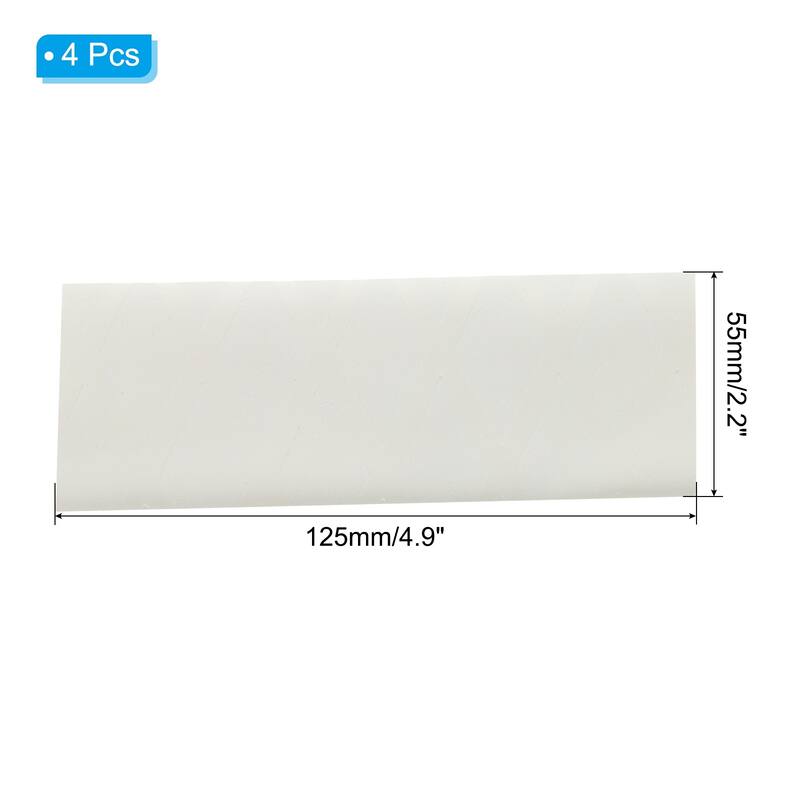 4PCS Cutting Knife Handle Heat Shrink Sleeve, X Pattern - White - 2.2"x4.9"
