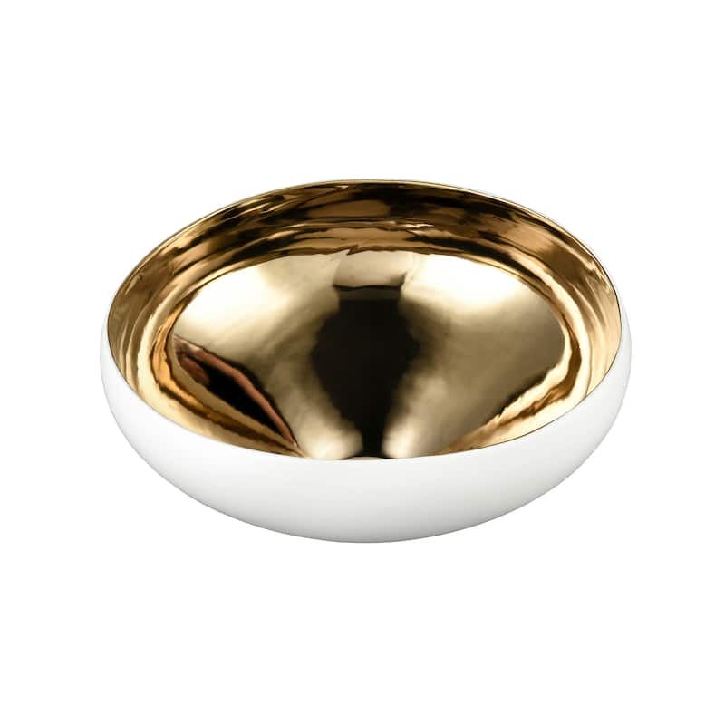 Atlas Greer Enameled Interior Earthenware Display Bowl