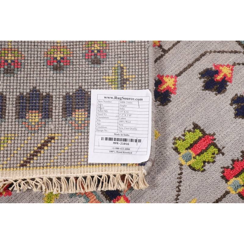 Ziegler Indian Foyer Rug Handmade Wool Carpet - 3'0"x 5'2"