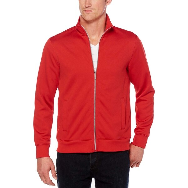 Download Shop Perry Ellis Zip Front Mock Neck Fleece Track Jacket ...