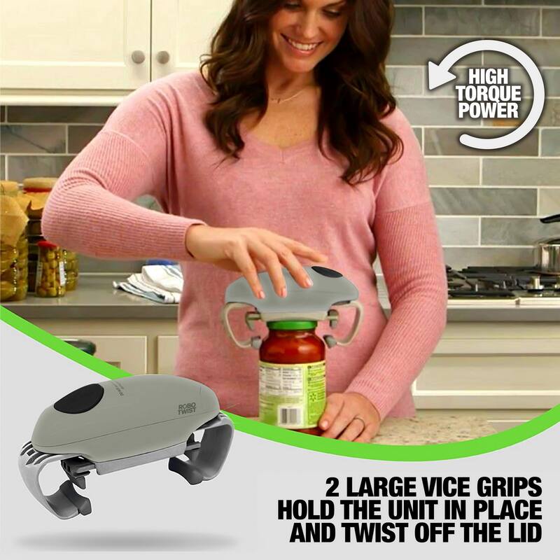 Robo Twist Electric Jar Opener Automatic Hands-Free Kitchen Gadget