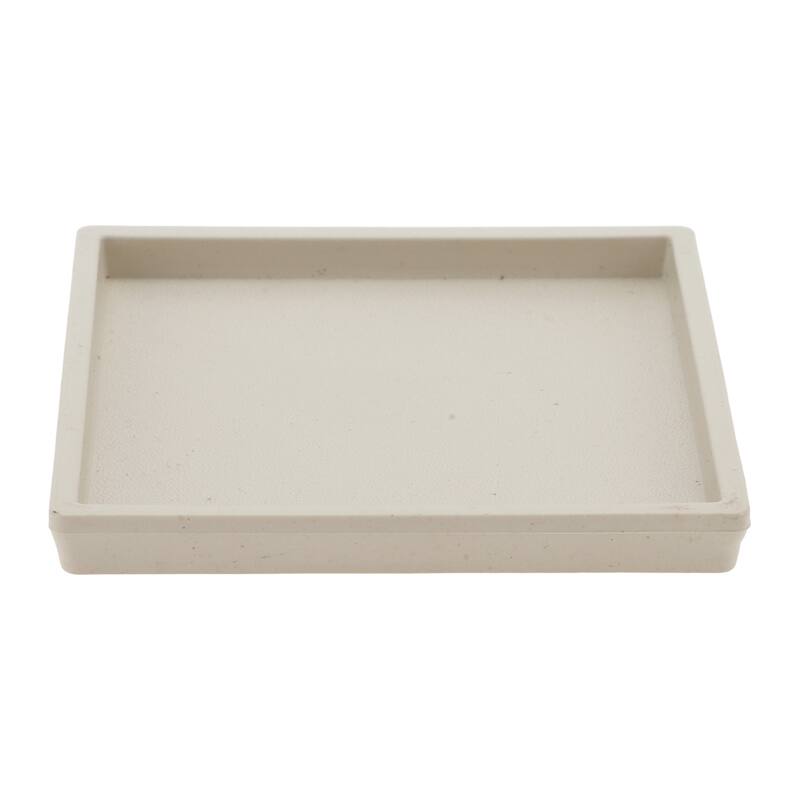 Waterproof Square Soap Holder for Bathroom 3.62"x3.62"x0.43" 1 Pc