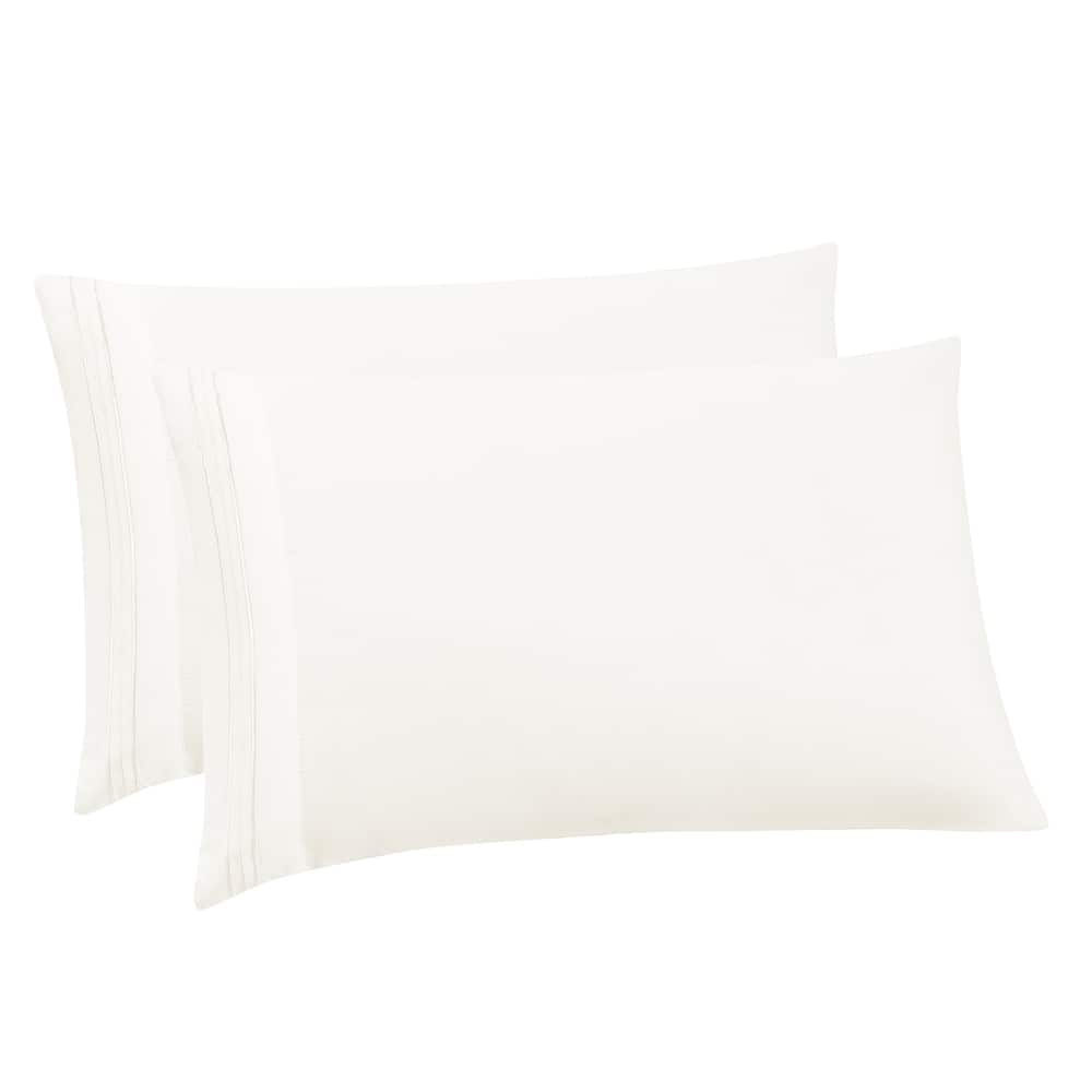 Sweet Home Collection Luxury Embroidered Ultra Soft Microfiber Pillowcases (2-Pack)