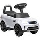 preview thumbnail 1 of 8, Toddler Electric Car with Manual Sliding Mode, Headlights, Horn & Safe Speed Control - White White