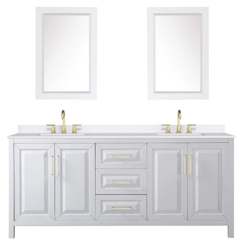 Wyndham Collection WCV252580D-QTZ-US3M24 Daria 80" Free Standing