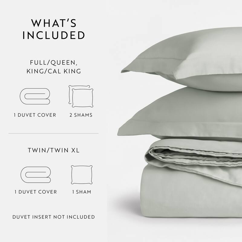 Solid Cotton Duvet Cover Set