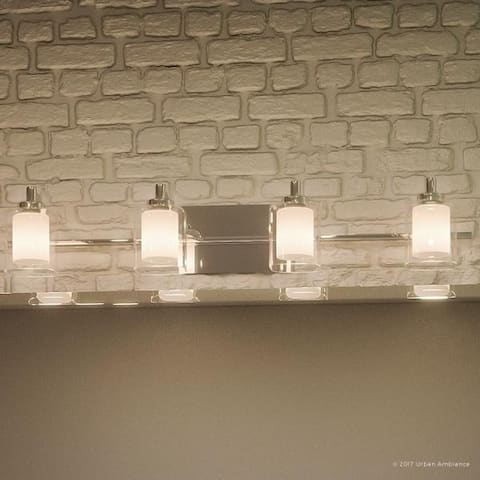 Luxury Modern Bathroom Vanity Light, 6"H x 29"W, with Posh Style, Polished Chrome Finish - 6" H, 29" W, 6.25" Dep