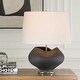 preview thumbnail 2 of 5, Uttermost Nocturne Aged Black Table Lamp - 20"W x 20"D x 23.5"H