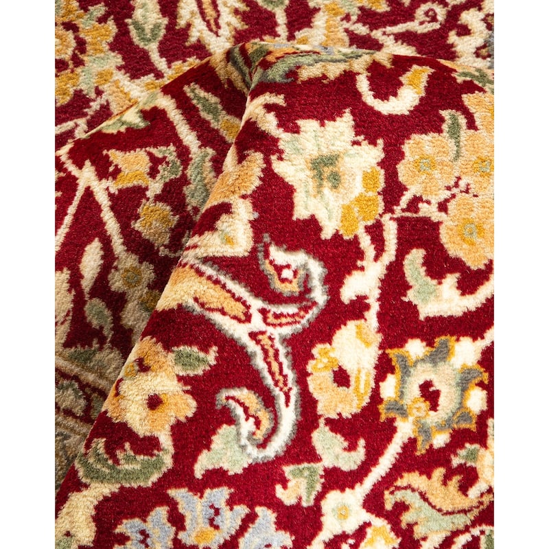 Overton Handknotted Wool Traditional Oriental Red Area Rug - 3' x 5'