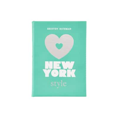 Graphic Image Little Book of New York Coffee Table Book, Leather, Blue