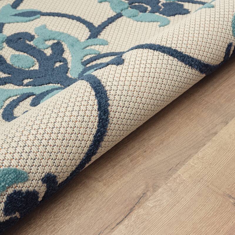 Copac Traditional Floral Performance Indoor/Outdoor Area Rug by Sevita