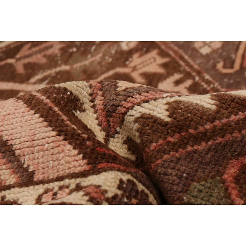 ECARPETGALLERY Hand-knotted Antalya Vintage Brown Wool Rug - 7'0 x 9'11