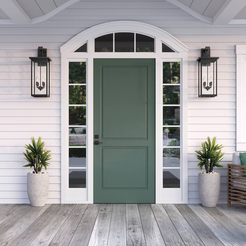 Millennium Lighting Barkeley 27" - 4 Light Outdoor Wall Sconce with Clear Glass Shades - Powder Coat Black