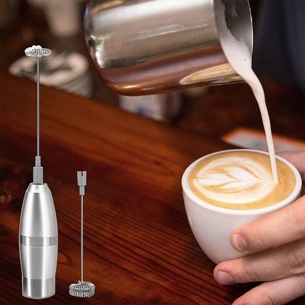 Automatic Milk Frother Handheld Whisk Mixer for Coffee and Cappuccino Bed Bath & Beyond 39392348