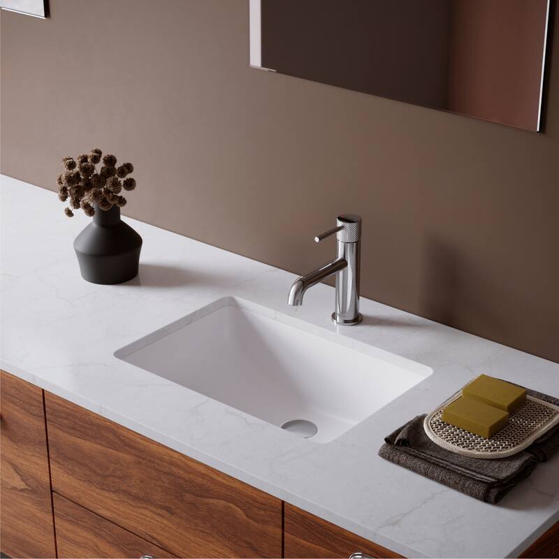 Karran Tryst KBF460 Single-Handle Single Hole Basin Bathroom Faucet with Matching Pop-up Drain