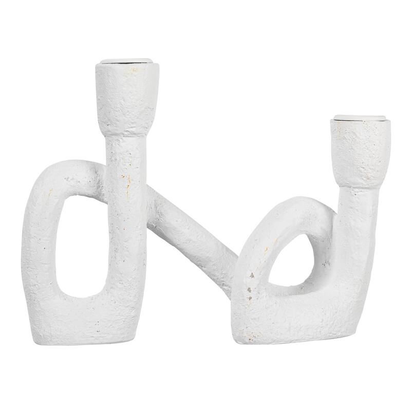 Decorative Resin Double Taper Candle Holder