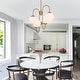 preview thumbnail 2 of 7, Eziz Gold 4-light Chandelier