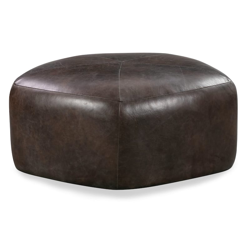 Poly & Bark Porto Ottoman - Full Grain Genuine Italian Leather