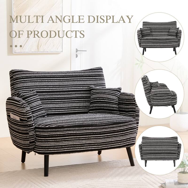 Modern style two-seater sofa