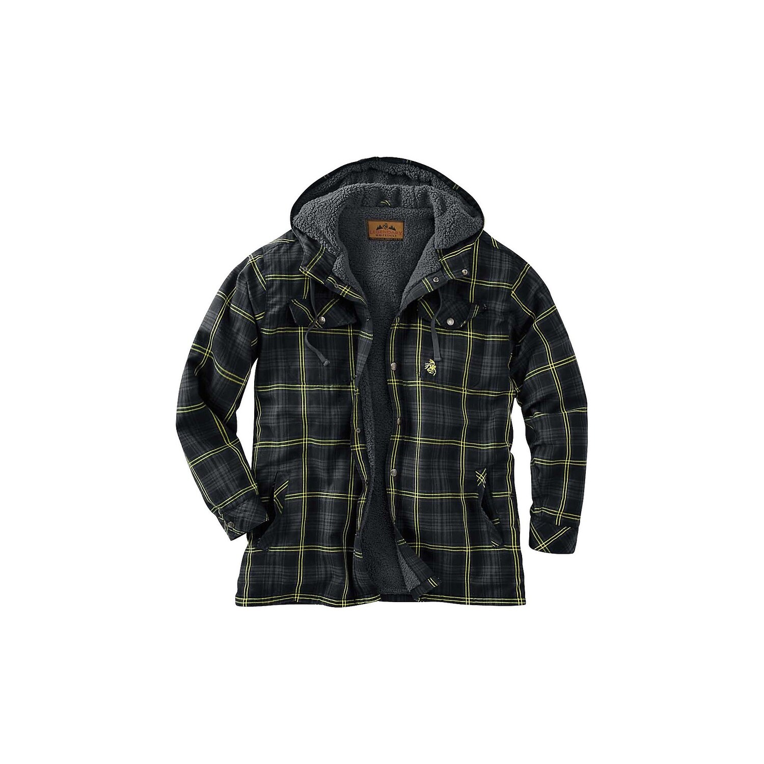 Legendary whitetails men's camp night berber lined hooded flannel deals