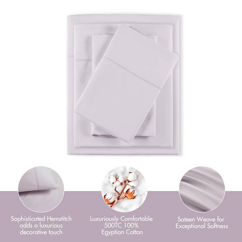 Madison Park 500 Thread Count Egyptian Cotton Deep Pocket Sheet Set