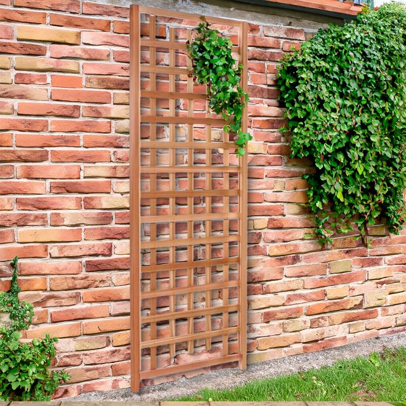 All Things Cedar 84"x33" Outdoor Single Trellis Handcrafted for Climbing Plants - 14