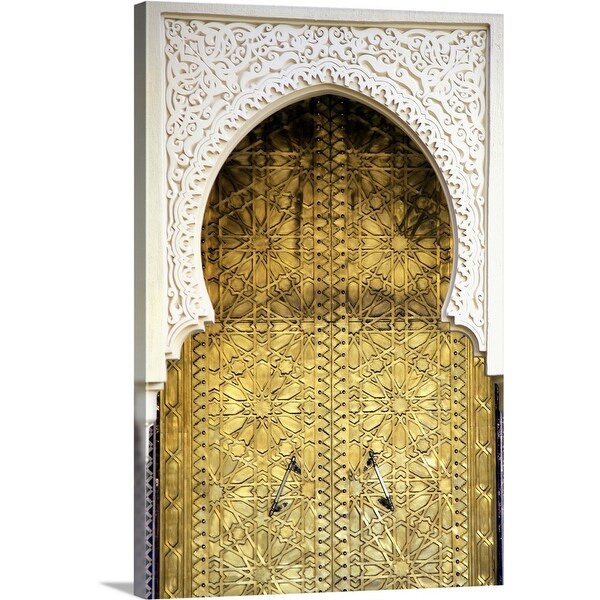 "Golden Door and an Arch Way, Casablanca, Morocco" Canvas Wall Art