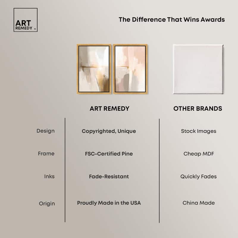 Meditative Hues I Canvas Set of 2 by Art Remedy