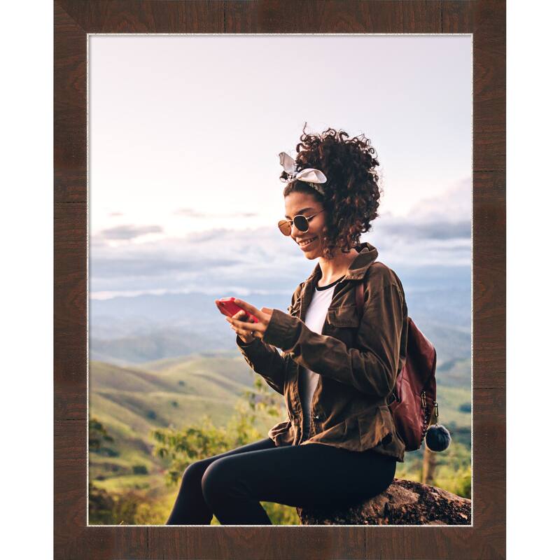 Wildwood Brown Narrow Framed Picture Frame, Photo Frame - 22x28