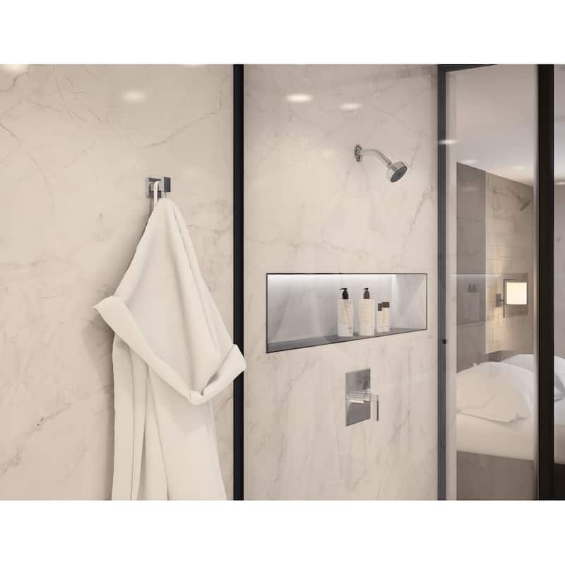 Symmons Duro Bathroom Hardware Set - Includes Towel Bar, Robe Hook,