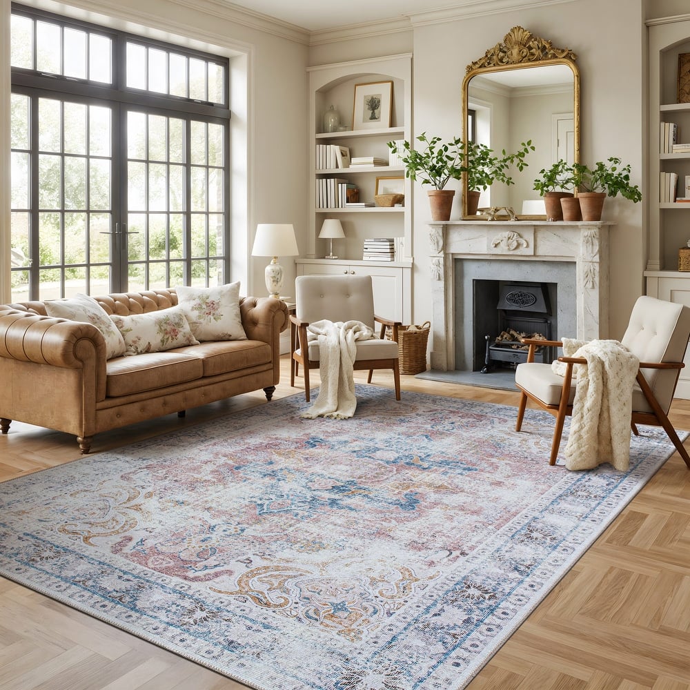 World Rug Gallery Bohemian Oriental Washable Area Rug