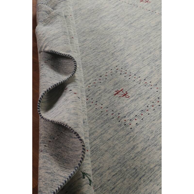 Tribal Gabbeh Oriental Area Rug Handmade Wool Carpet - 8'0"x 9'11"