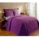 preview thumbnail 55 of 78, Better Trends Rio Collection in Floral Design 100% Cotton Tufted Unique Luxurious Machine Washable Tumble Dry Plum - Full