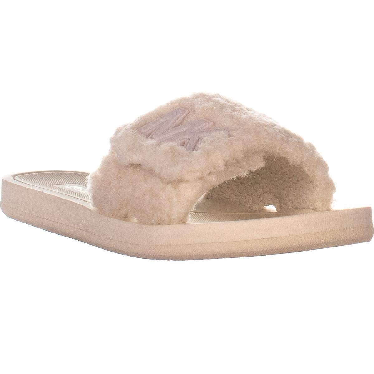 michael kors fuzzy slides