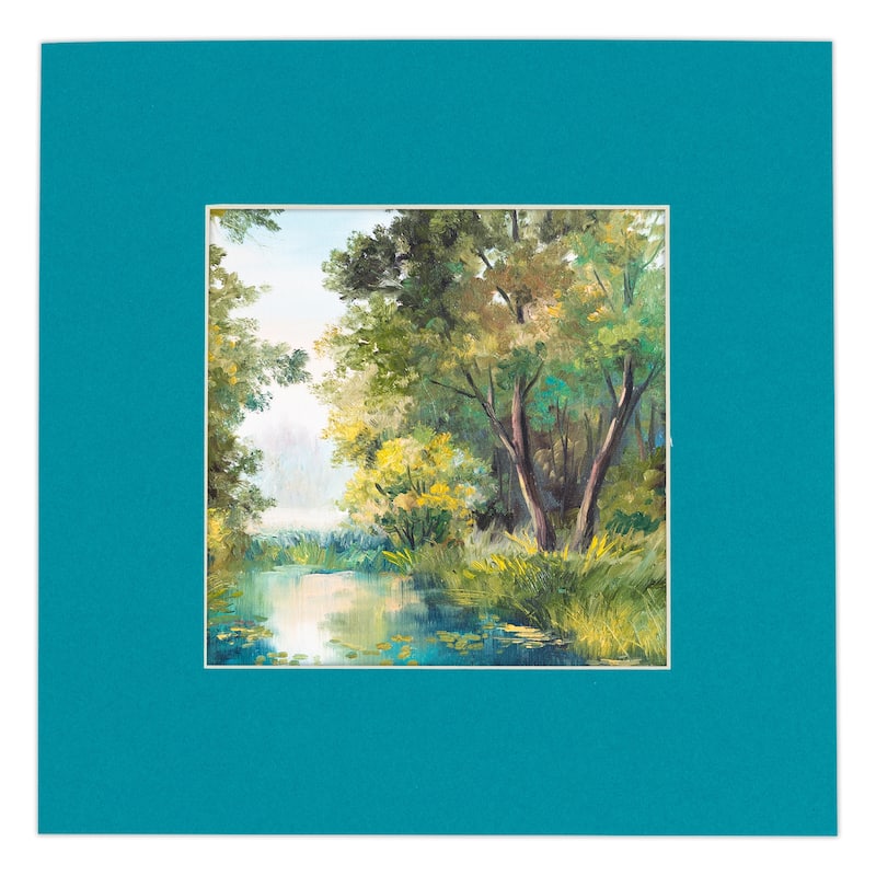 16x20 Mat for 11x14 Photo - Teal Blue Matboard for Frames Measuring 16 x 20 Inches - To Display Art Measuring 11 x 14 Inches