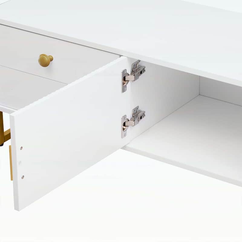 Modern TV Stand with Storage,Living Room Media Console Cabinet