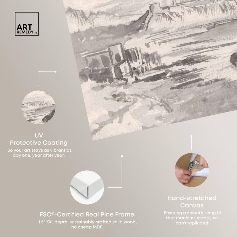 View across a Monaco Canvas by Art Remedy, Gallery Wrapped