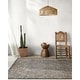 preview thumbnail 3 of 9, Flynn Global Area Rug 2' x 3' - Dark Gray/Brown