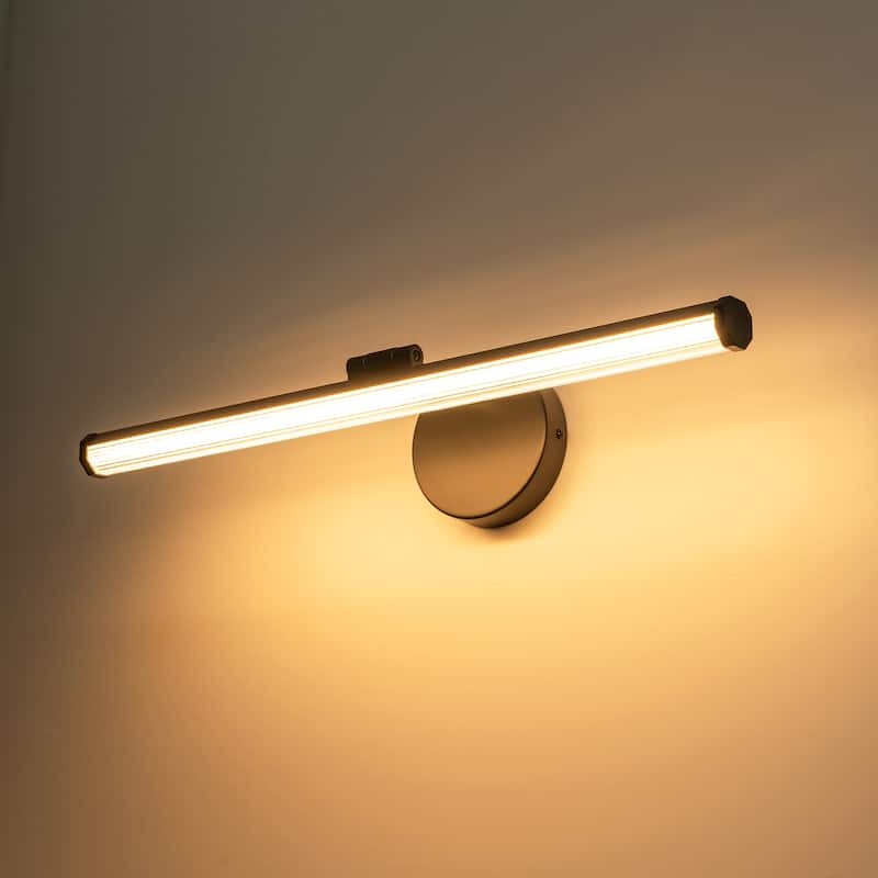 22" Modern Black/Gold Linear LED Bathroom Vanity Light Bar