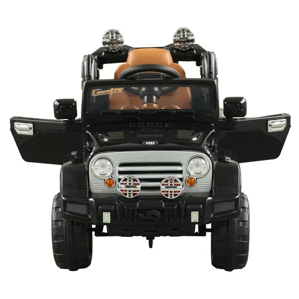 aosom 12v kids electric battery ride on toy off road car truck with remote control