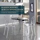 preview thumbnail 4 of 15, Marion Modern Stackable Transparent Acrylic Armless Dining Chair with Weather-Resistant Side Chair for Indoor Outdoor