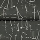 preview thumbnail 4 of 5, York Wallcoverings Vermillion Coast Carbon Black Wallpaper