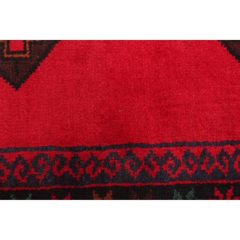 ECARPETGALLERY Hand-knotted Teimani Red Wool Rug - 2'10 x 4'8