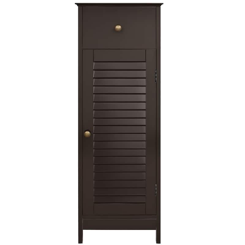 Yaheetech Bathroom Free Standing Storage Floor Cabinet with Drawers