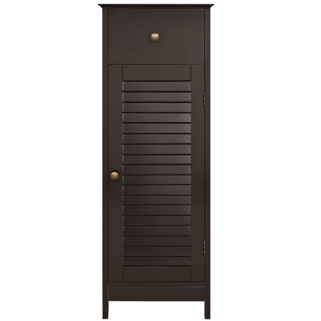 Yaheetech Bathroom Free Standing Storage Floor Cabinet with Drawers