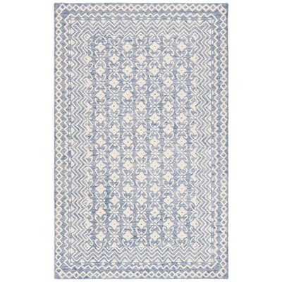 SAFAVIEH Handmade Blossom Manuela Modern Floral Wool Rug